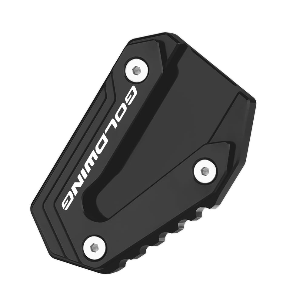 Modeer Supporto per Honda Goldwing GL1800 2002~2017, Supporto Laterale CNC per Moto, Cuscinetto di Prolunga per Piedi, Accessorio Goldwing GL 1800 (Nero)