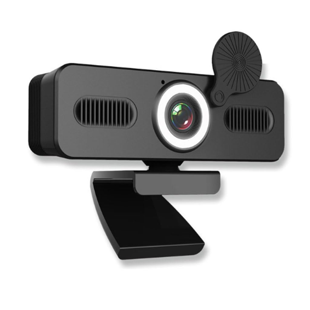 LEIYTFE Computer Camera with Noise Cancellation,HD Webcam with Microphone & Privacy Cover for PC/Laptop,Live Streaming Gaming & Online Meetings Web Cam(4K)-image-24