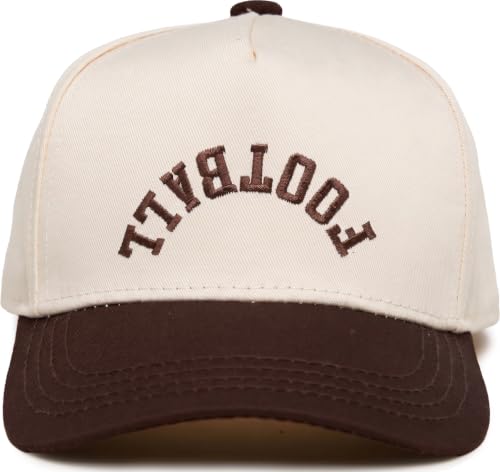 Kids Trucker Hat - Football - Brown/Beige (Medium/Large - 2-9 Years)
