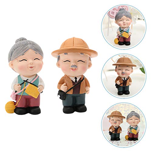 2 Unidades Decoração De Bolo Enfeite De Bolo De Aniversário Estatueta De Aniversário Ornamento De Ca