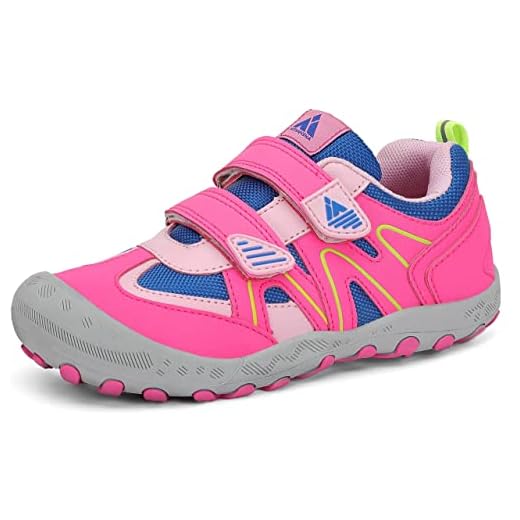 Mishansha Botas de Senderismo Niña Cómoda Zapatos de Correr Niño Ligero Calzado montaña Correr Rosa 38