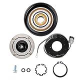ZonCar A/C Compressor Clutch Kit fit for Accord 2003-2007,AC Compressor Clutch Kit Pulley Coil replace#78389
