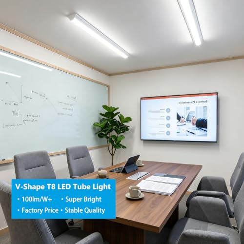 Image of T8 2FT LED Tube Lights G13 20W 2000LM 6500K 10 Pack | F17T8 F20T12 Flourescent Bulb Replacement, Type B Ballast Bypass Dual-End Powered, Under Cabinet Shop Lighting