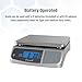 San Jamar Digital Food Scale, Battery Operated with 66 Pound Capacity for Cooking, Baking, Meal Prep, Diet Tracking, Stainless Steel, 6.82 Pounds, Silver
