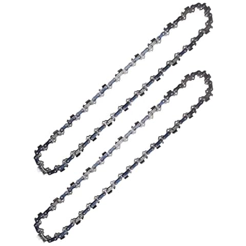 2PCS saw chains for 12inch (30 cm), saw chain pitch 3/8", sprocket thickness 1.3mm, 44 links,blade compatible with Oregon Bosch Dolmar Hitachi Echo Einhell Makita Husqvarna ect.(30cm-3/8" 050 44DL) Cover