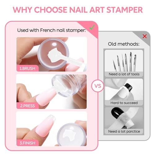 AIMEILI Nail Art Stamping Templates Manicure Tool Kit 5Pcs Nail Stamping Plates, 2 Stamper, 2 Scraper, 1 Latex Peel Off Tape, Flower Animal Pattern Manicure Print Tools for DIY Nail Art Designs - Image 3