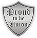 Proud to be Union Hard Hat Sticker/Helmet Decal Label Lunch Tool Box
