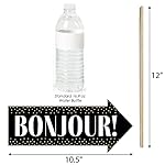 Big Dot of Happiness Photo Booth Props Kit - 10-Piece Stars Over Paris Props, DIY Assembly with Prop Stick, Premium Cardstock Party Decorations - Image 5