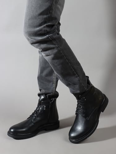 Image of Carlton London Men's Regular comfortable Lace-Up Round Toe boot for Casual and Party Use