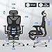 FLEXISPOT ErgoX Premium Ergonomic Office Chair with Footrest- Adjustable 3D Armrests, Dynamic Lumbar Support, Recline & Tilt Function, Mesh Seat, for Home & Office Use,Black