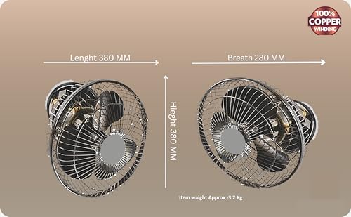 Image of STARVIN Wall Mounted Fan High Speed Wall Fan for Home & Kitchen Compact Size,Adjustable Tilt,Low Noise Small Wall Fan for Office, Shop & Utility Area - EVTS (DELUXE 12 inch CABIN BLACK, 12 Inch DX)