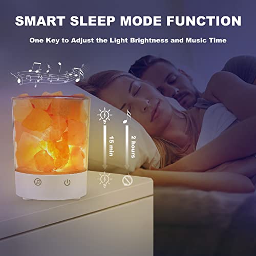 Salt Lamp - Himalayan Salt Lamp, Salt Rock Lamps W White Noise And Remote Control, Authentic Himalayan Pink Salt Lamp W 5 Levels Of Brightness Adjustment, For Bedroom Studio Yoga Room Christmas Gifts #TOP3