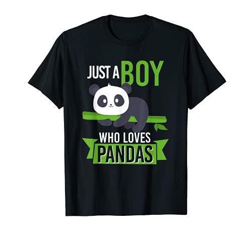 Kawaii Panda Bear Design Divertido Solo un niño que ama a Camiseta