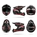Youth Kids Dirt Bike Motocross Helmet (Goggles Gloves Face Mask) 4PCS Set, DOT Approved Boys Girls Full Face Motorcycle Helmets, ATV BMX MX Mountain Bike Off Road Kid Helmet (Red, S)