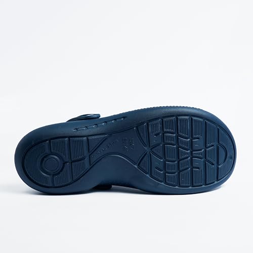 Image of Men's Classic Casual Clogs | Adjustable Back Strap for Adults| Sandals with Soft Touch Fit | Comfortable & Light Weight | Stylish & Anti-Skid | Waterproof & Daily Use for Gents