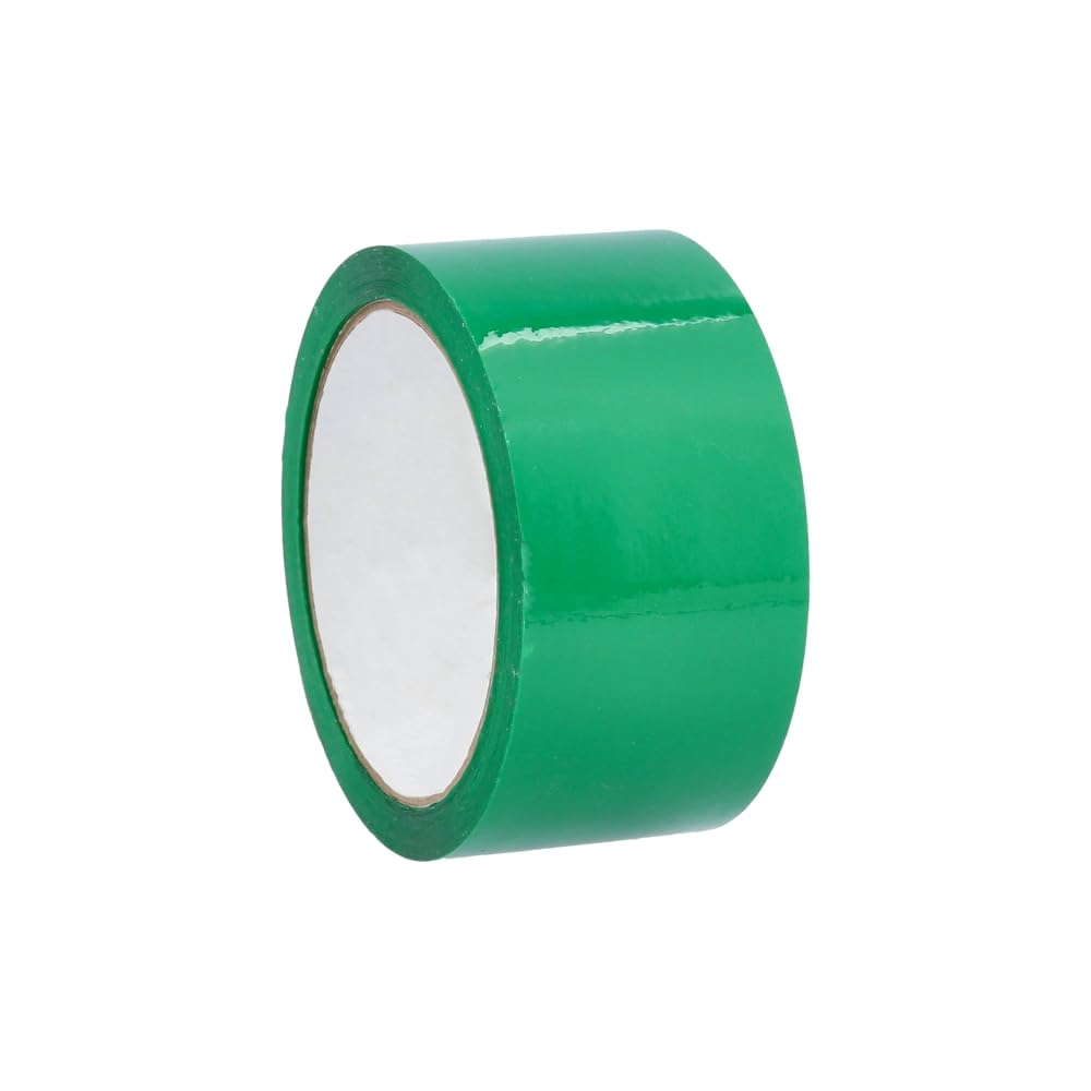 PSBM Green Packing Tape, 12 Rolls, 2 Mil Thick, 1.88 Inch Wide, 110 Yards Per Roll, Total 1320 Yards, Colored Tape for Sealing Cartons, Packaging, Shipping & Moving