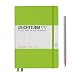 Leuchtturm 1917 Hard Cover Medium 5.8” x 8.3” (A5) Journal, Lime Green, Dotted/Points