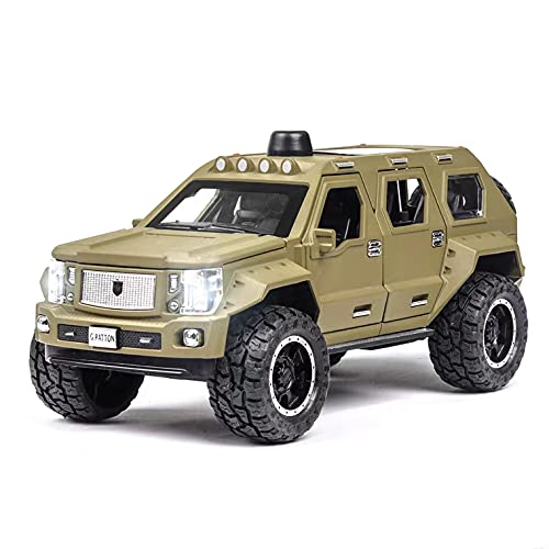 MTG Metro Toys & Gift - George Patton SUV | 1:24 Scale | Big Size Diecast Model Alloy Metal Pull Back Toy car for Kids with Openable Doors & Light, Music Toy Vehicle for Kids 【Colors as Per Stock】