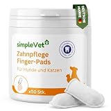 simpleVet Zahnpflege Fingerpads - 50 Stk, für Hunde & Katzen