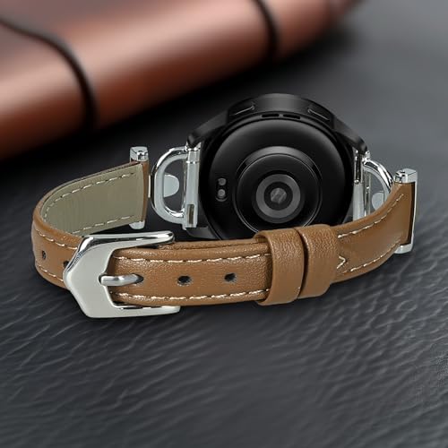 kwmobile Armband kompatibel mit Xiaomi Watch S1 Active / S1 Pro / S2 / S3 / Watch 2 Pro - Echtleder Fitnesstracker Sportarmband Band