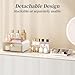 GPREESUS 2-Tier Makeup Organizers Countertop,Versatile Bathroom Counter Organizer,Cosmetic Make Up Organizers for Vanity,Cute Skincare Organizer (Amber)