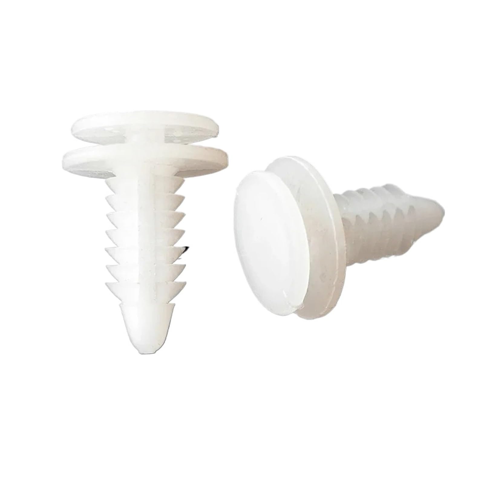 FDCSKINX 20pcs Car Door Trim Panel Clip 6503709 Compatible White Nylon Push Insulation Retainer Bumper Fenders Cover Rivets Clips