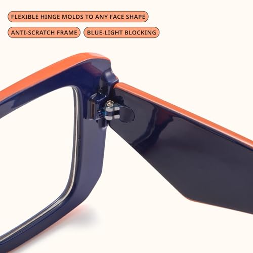 Image of miyya Blue Light Blocking Glasses for Women, Blue Light Glasses for Women Oversized Fashion Glasses