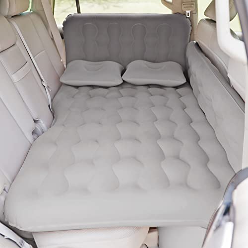 Allextreme F1 Multifunctional Inflatable Car Bed Mattress Universal Car Back Seat for Baby Travel Air Inflation with Two Air Pillows, Car Air Pump and