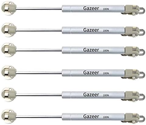 6 Pcs 100N/22.5lb Gas Struts 10inch Cabinet Struts Cabinet Shocks Cabinet Door Lift Pneumatic Support