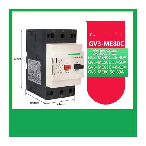 Disjoncteur moteur GV3-ME50C contre la surchauffe et le court-circuit triphasé