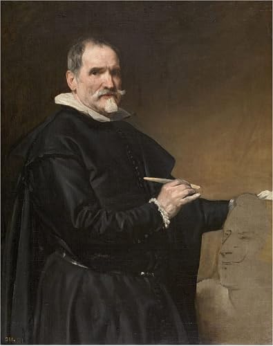 XcBAIHOUD Pinturas Famosas Abstracto Cuadro Pinturas Murales Ritratto delle montagne di Juan Mrtinsez di Diego Velazquez para Regalo 60x90cm