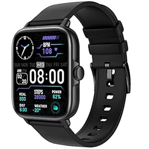 Smart Watch (Answer/Make Call), 1.7″ Smartwatch Fitness Tracker for Android and iOS Phones with Heart Rate Sleep Tracking, 28 Sport Modes, Blood Oxygen, Ai Voice Control,Fitness Watch for Women Men