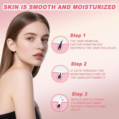 Bare Basics No Shave krem do depilacji – szybki i delikatny krem do depilacji dla kobiet i mężczyzn, z witaminą E i pro-witaminą B5, nawilża i chroni skórę, 150 g (3 szt.)