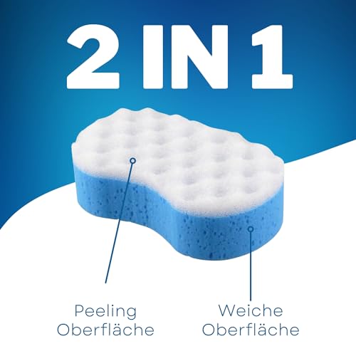 3 x Massageschwamm Duschschwamm Badeschwamm Peeling Schwamm Körperpeeling Handform