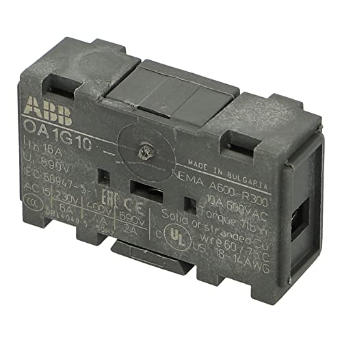 OA1G10 | 1SCA022353R4970 | ABB Auxillary Contact Block, 1 NO, OS Mini