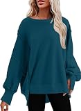 SHEWIN Oversized Sweatshirt for Women Casual Crewneck Sweatshirts Fashion Long Sleeve Comfort Colors Hoodies Winter Clothing for Women