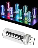 DAFNE Luce per auto retrò 13 in 1, illuminazione interna a LED con spina USB, regolazione dell'intensità tramite tocco, 13 modalità e 7 colori, mini lampadina a LED, adatta per auto, campeggio -S
