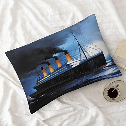 1 Pack Titanic Pillow Covers Super Soft Rectangle Decorative Throw Pillowcase With Envelope Closure Wrinkle Fade And Stain Resistant 20X26 #TOP7