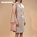 Montana West Crossbody Bags for Women Small Contrast Travel Purses Multi Pocket Triple Crossover, Lightweight with Adjustable Strap Pink MWC-0421PK