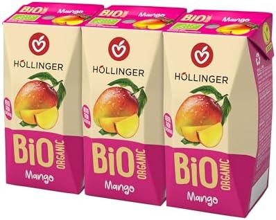 Höllinger Bio Mango Trinkpäckchen, 24 x 200 ml, vegan