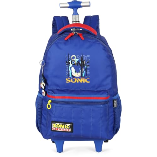 Mochila com Rodinha, Luxcel, Sonic, Azul, G