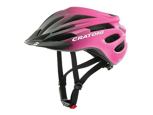 Cratoni Fahrradhelm für Kinder Pacer JR Mountainbike Jugendhelm Allroundhelm (S/M (54-58 cm), Black-pink)