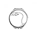 Plug Line Hand-drawing Paint Hand Compact Mirror Round Portable Pocket Glass