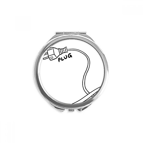 Miroir rond de poche compact résistant pour corriger le maquillage portable