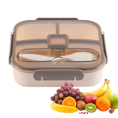 dividida, para niños, caja para aperitivos para camping, caja organizadora de almuerzo apta para microondas para niños, adultos, hombres y mujeres