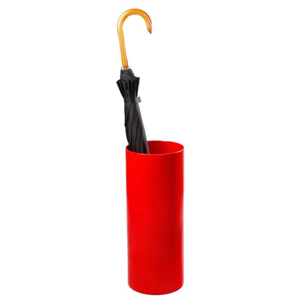 Porte-parapluie compact rouge idéal pour ranger les cannes et parapluies étroits