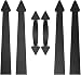 ZEKOO Magnetic Garage Door Hardware, 4 Faux Hinges & 2 Handles, No Assembly