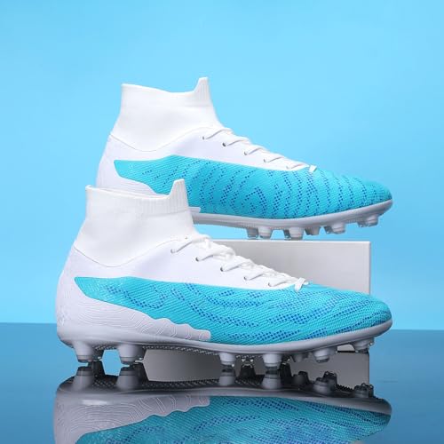 Soccer Cleats for Mens Womens Football Shoes Turf Soccer Shoes Indoor/Outdoor High-top Football Cleats AG/FG4