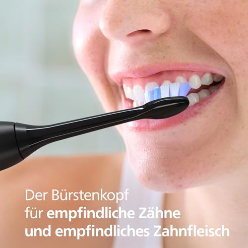 Philips Sonicare S2 Sensitive, Original-Ersatzbürstenköpfe, Schwarz, 4er-Pack, HX6054/88 2