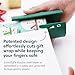 Little ELF Wrapping Paper Cutter (2-Pack) | As seen on Shark Tank | Made in USA | Green | Holiday Gift Wrap Paper Roll Holder and Cutter